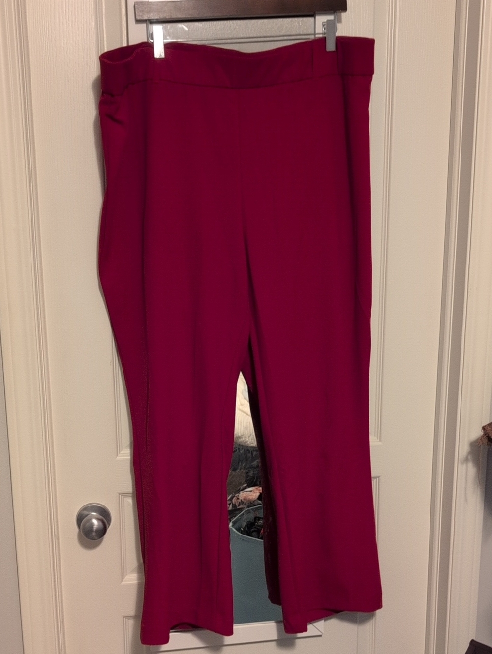 Women's Red Wide-Leg Pants
